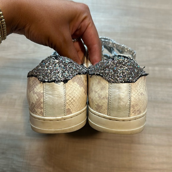 P448 John Sunset Lilac Embossed Python Sneaker - Picture 8 of 10